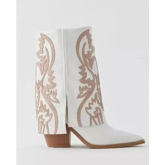 Azalea Wang Esperanza Cowboy Boot Size 9 - Picture 10 of 11